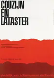 Crouwel Wim, Couzijn en Lataster, 1960, poster