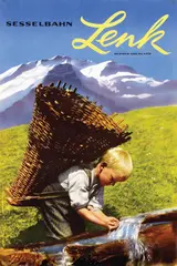 Keck Leo, Lenk Sesselbahn, 1954, poster