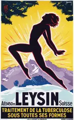 Müller Jacomo, Leysin, 1934, poster