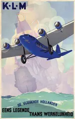 Wijga Jan, KLM De Vliegende Hollander, 1933, poster