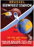 Goffin André, Brussel Eeuwfeest Stadion, 1948, poster