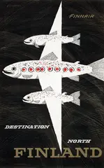 Bruun Erik, Finnair Destination North Finland, poster