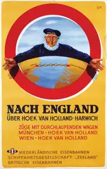 Goldsteen Arthur, NS Nach England über Hoek van Holland-Harwich, poster