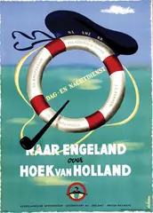 Haan Jan de, Naar Engeland over Hoek van Holland, poster
