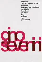 Wissing Benno, gino severini, 1963, poster