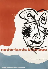 Sandberg Willem, nederlands bijdrage, 1962, poster