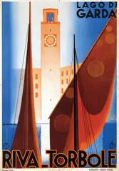 Riccobaldi Giuseppe, Riva-Torbole, 1936, poster