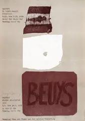 Oberhuber, Beuys Sammlung Hans und Franz van der Grinten Kranenburg, 1970, poster