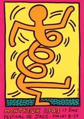 Haring Keith, Montreux Festival de Jazz, 1983, poster