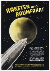Römer Hans von, Raketten und Raumfahrt, 1952, poster