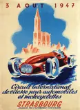 Milo W., Circuit int. Strasbourg, 1947, poster