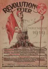 Dunkel, Revolutions Feier, 1919, poster