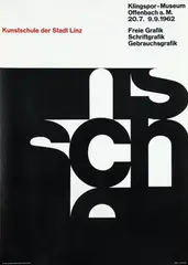 Widmann Horst, Kunstschule der Stadt Linz, 1962, poster