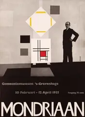 Master Bertram, Mondriaan, 1955, poster