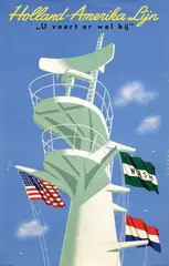 Dirksen Reyn, Holland-Amerika Lijn u vaart er wel bij, poster