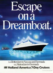 Morgan Gacgui, Holland America 7-day Cruises, poster