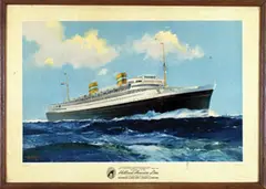 Mason Frank H., Holland-America Line s.s. New Amsterdam, 1955, poster
