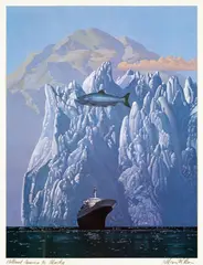McLean Wilson, Holland America to Alaska, 1982, poster