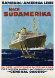 Cammann R., Hamburg-Amerika Linie nach Südamerika, poster