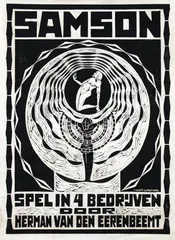 Wijnman Wim, Samson Spel in 4 bedrijven door Herman van den Eerenbeemt, poster