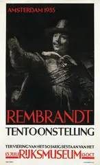 Cohen Fré, Rembrandt Tentoontelling Rijksmuseum Amsterdam, 1935, poster