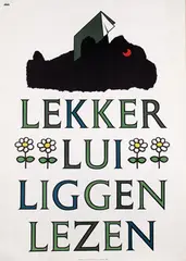 Bruna Dick, Lekker Lui Liggen Lezen, 1966, poster
