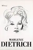 Marlene Dietrich by illegible signature, poster, sold Jun 2009