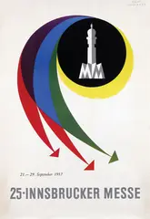 Sonnewend Guste, 25. Innbrucker Messe, 1957, poster