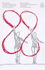 Schwartzman Arnold, Olympic Games Los Angelos, 1984, poster