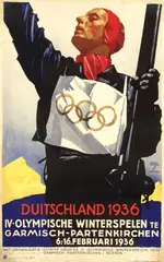 Hohlwein Ludwig, IV-Olympische Winterspelen Duitschland, 1936, poster