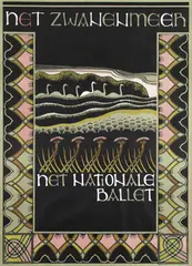 Schaik Toer van, het Nationale Ballet het Zwanenmeer, 1972, poster