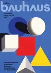 Bayer Herbert, 50 Jahre bauhaus, 1968, poster