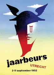 Weidema Fedde, jaarbeurs Utrecht, 1952, poster
