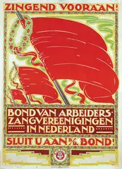 Hahn jr. Albert P., Bond van Arbeiders-Zangvereenigingen in Nederland, 1921, poster