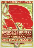 Hahn jr. Albert P., Bond van Arbeiders-Zangvereenigingen in Nederland, 1921, poster
