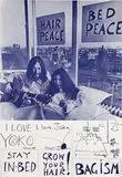 Nico Koster & John Lennon, Hair Peace Bed Peace, 1969, poster
