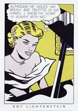 Lichtenstein Roy, Girl at Piano, 1997, poster