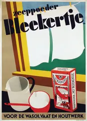 Molenaar Arnold J., zeeppoeder Bleekertje, poster