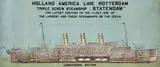 Baijens P.H., Holland America Line Rotterdam Statendam, poster