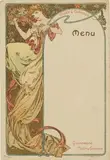 Alphonse Mucha, Moët & Chandon Menu