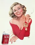Ben-Hur Baz, Pall Mall Cigarettes, poster