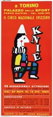 Knie Circo a Torino by Herbert Leupin, 1964, poster, sold Nov 2008