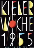 Bernhard Borgwardt, Kieler Woche, 1955, poster