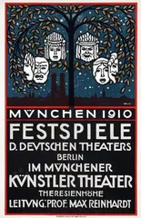 Emil Orlík, München Festspiele, 1910, poster