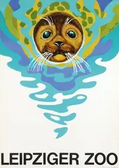 Zieger, Leipziger Zoo, 1970, poster