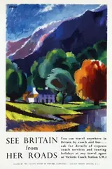 Harry L. Stevens, See Britain from her Roads, poster