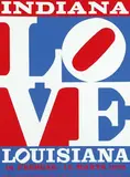 LOVE Louisiana by Robert Indiana, 1972, poster, sold Nov 2008