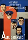 H.J. Midde Jr., PTT Altijd bereid!, 1947, poster