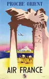 Jean Even, Air France Proche Orient, 1950, poster