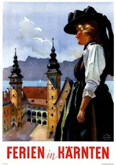 Hubert Lechner, Ferien in Kärnten, 1947, poster